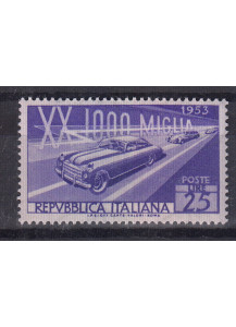 1953 20a Edizione Mille Miglia Perfetto non Linguellato 1 Val Sassone 707